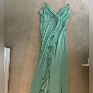 teal formal dress